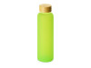 Стеклянная бутылка с бамбуковой крышкой Foggy, 600мл, зеленое яблоко, арт. 828703p фото 1 — Бизнес Презент