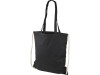 Рюкзак со шнурком Eliza из хлопчатобумажной ткани плотностью 240 г/м², черный, арт. 12027601 фото 1 — Бизнес Презент