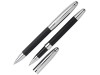 Набор Рейн: ручка шариковая, ручка роллер в футляре черный, арт. 51401.07 фото 1 — Бизнес Презент