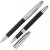 Набор Рейн: ручка шариковая, ручка роллер в футляре черный
