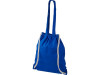 Рюкзак со шнурком Eliza из хлопчатобумажной ткани плотностью 240 г/м², синий, арт. 12027602 фото 3 — Бизнес Презент