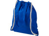 Рюкзак со шнурком Eliza из хлопчатобумажной ткани плотностью 240 г/м², синий, арт. 12027602 фото 4 — Бизнес Презент