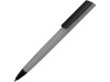 Ручка пластиковая soft-touch шариковая Taper, серый/черный, арт. 16540.12 фото 1 — Бизнес Презент