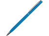 Ручка металлическая шариковая Атриум с покрытием софт-тач, голубой, арт. 18312.22 фото 1 — Бизнес Презент