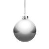 Елочный шар Finery Gloss, 8 см, глянцевый серебристый, арт. 17662.10 фото 2 — Бизнес Презент
