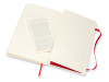 Записная книжка Moleskine Classic Soft (нелинованный), Large (13х21см), красный, арт. 50631001 фото 2 — Бизнес Презент