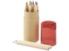 Набор карандашей 12 единиц, натуральный/красный, арт. 10706801 фото 1 — Бизнес Презент