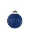 Елочный шар King, 8 см, синий, арт. 7163.40 фото 1 — Бизнес Презент