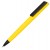 Ручка пластиковая soft-touch шариковая Taper, желтый/черный