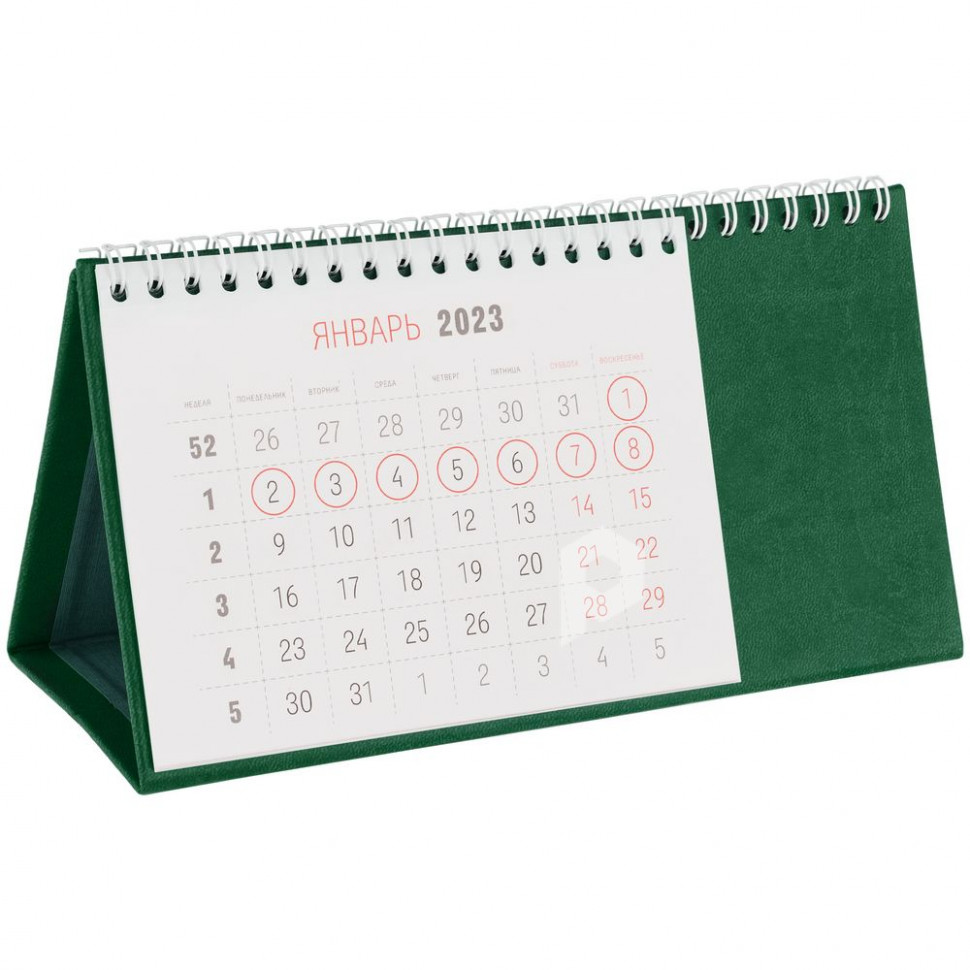 Календарь настольный Brand, зеленый, арт. 2808.90 фото 1 — Бизнес Презент