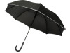 23-дюймовый ветрозащитный полуавтоматический зонт Felice, черный, арт. 10940401 фото 3 — Бизнес Презент