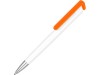 Ручка-подставка Кипер, белый/оранжевый, арт. 15120.13 фото 1 — Бизнес Презент