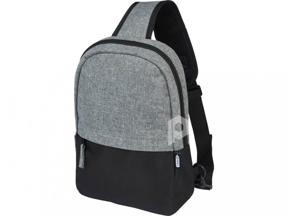 Двухцветная сумка на одно плечо Reclaim объемом 3,5 л, изготовленная из переработанных материалов по стандарту GRS , серый яркий, арт. 12065390 фото 1 — Бизнес Презент