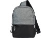 Двухцветная сумка на одно плечо Reclaim объемом 3,5 л, изготовленная из переработанных материалов по стандарту GRS , серый яркий, арт. 12065390 фото 2 — Бизнес Презент