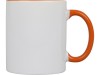 Кружка для сублимации Sublime Color, белый/оранжевый, арт. 870528 фото 2 — Бизнес Презент