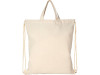Рюкзак со шнурком Pheebs из 210 г/м² переработанного хлопка, натуральный, арт. 12046000 фото 2 — Бизнес Презент