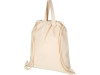 Рюкзак со шнурком Pheebs из 210 г/м² переработанного хлопка, натуральный, арт. 12046000 фото 3 — Бизнес Презент