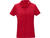 Женская стильная футболка поло с короткими рукавами Deimos, красный, арт. 3909521XS фото 2 — Бизнес Презент
