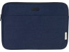 Чехол для 14-дюймового ноутбука Joey объемом 2 л из брезента, переработанного по стандарту GRS, темно-синий, арт. 12068055 фото 2 — Бизнес Презент