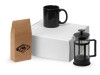 Подарочный набор с чаем, кружкой и френч-прессом Чаепитие, черный, арт. 700411.07 фото 1 — Бизнес Презент