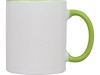 Кружка для сублимации Sublime Color, белый/зеленое яблоко, арт. 870523 фото 2 — Бизнес Презент