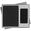 Коробка Overlap под ежедневник и аккумулятор, серая, арт. 14008.10 фото 3 — Бизнес Презент