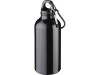 Бутылка для воды с карабином Oregon, объемом 400 мл, сплошной черный, арт. 10073890 фото 1 — Бизнес Презент