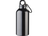 Бутылка для воды с карабином Oregon, объемом 400 мл, сплошной черный, арт. 10073890 фото 2 — Бизнес Презент