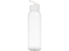 Бутылка для воды Plain 630 мл, прозрачный/белый, арт. 823006 фото 2 — Бизнес Презент