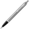 Ручка шариковая Parker IM Essential Stainless Steel CT, серебристая с черным, арт. 16616.00 фото 2 — Бизнес Презент