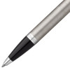 Ручка шариковая Parker IM Essential Stainless Steel CT, серебристая с черным, арт. 16616.00 фото 3 — Бизнес Презент