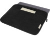 Чехол для 14-дюймового ноутбука Joey объемом 2 л из брезента, переработанного по стандарту GRS, черный, арт. 12068090 фото 4 — Бизнес Презент