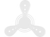 Летающий диск Фрисби, белый, арт. 549436 фото 2 — Бизнес Презент