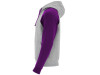 Толстовка с капюшоном Badet мужской, серый меланж/фиолетовый, арт. 10585871S фото 3 — Бизнес Презент