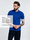 Рубашка поло мужская Adam, ярко-синяя, арт. 16274.441 фото 4 — Бизнес Презент