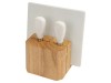 Набор для сыра Cheese Break: 2  ножа керамических на  деревянной подставке, керамическая доска, арт. 825908 фото 2 — Бизнес Презент