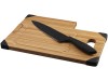 Разделочная доска с ножом Bamboo, коричневый/черный, арт. 11293600 фото 1 — Бизнес Презент