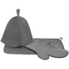 Набор для бани «Парилка», серый, арт. 7837.10 фото 5 — Бизнес Презент