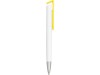 Ручка-подставка Кипер, белый/желтый, арт. 15120.04 фото 3 — Бизнес Презент