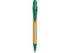Ручка шариковая Листок, бамбук/зеленый, арт. 18480.03 фото 2 — Бизнес Презент