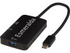 ADAPT Алюминиевый мультимедийный переходник Type-C (USB-A/Type-C/HDMI), черный, арт. 12423090 фото 6 — Бизнес Презент