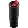 Термостакан Relief, черный с красным, арт. 10759.35 фото 1 — Бизнес Презент