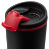 Термостакан Relief, черный с красным, арт. 10759.35 фото 3 — Бизнес Презент