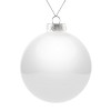 Елочный шар Finery Gloss, 10 см, глянцевый белый, арт. 17664.60 фото 1 — Бизнес Презент
