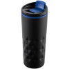 Термостакан Relief, черный с синим, арт. 10759.34 фото 1 — Бизнес Презент