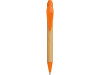 Ручка шариковая Листок, бамбук/оранжевый, арт. 18480.13 фото 2 — Бизнес Презент