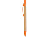 Ручка шариковая Листок, бамбук/оранжевый, арт. 18480.13 фото 3 — Бизнес Презент