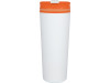 Термокружка Brite 500мл, белый/оранжевый, арт. 870308 фото 3 — Бизнес Презент