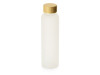 Стеклянная бутылка с бамбуковой крышкой Foggy, 600мл, белый (Р), арт. 828706p фото 1 — Бизнес Презент