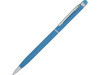 Ручка-стилус шариковая Jucy Soft с покрытием soft touch, голубой, арт. 18570.22 фото 1 — Бизнес Презент